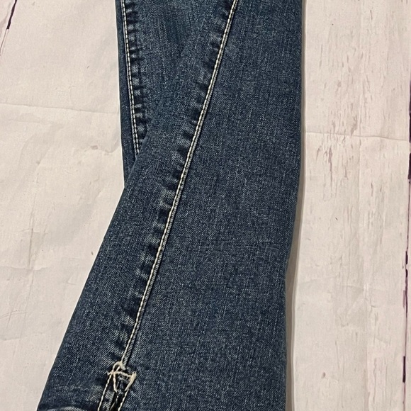 Women’s Wrangler Jeans Q Baby No Gap Waistband WRJ30MS Size 13/14 x 34 RN 130273 - Picture 12 of 13